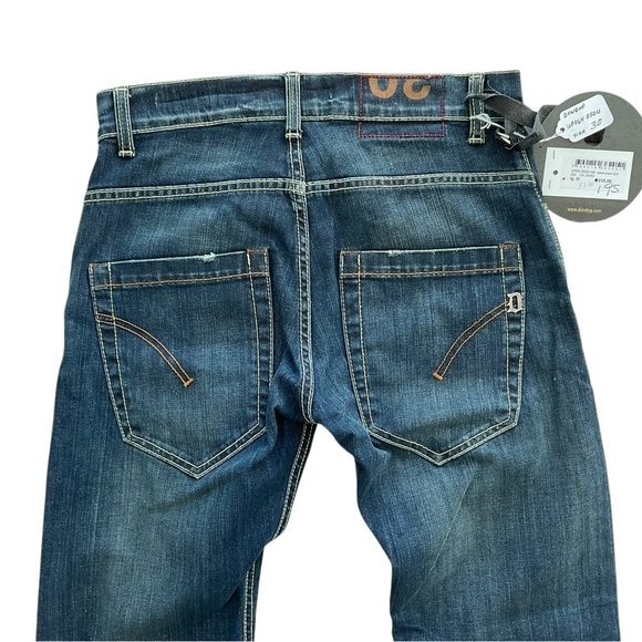 NWT DONDUP JEANS UP064 050U Skinny Mid Rise Sydney Wash Italy 30X34.5 Logo $195 - Picture 4 of 9